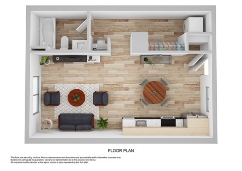 Cabana Bridges studio floorplan in Tucson